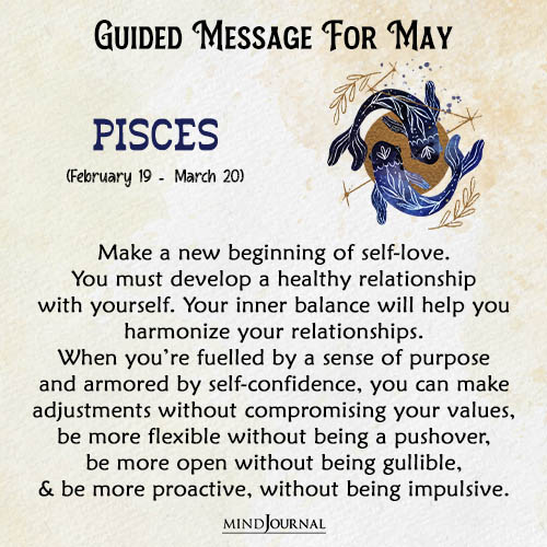 Pisces Make a new beginning of self love