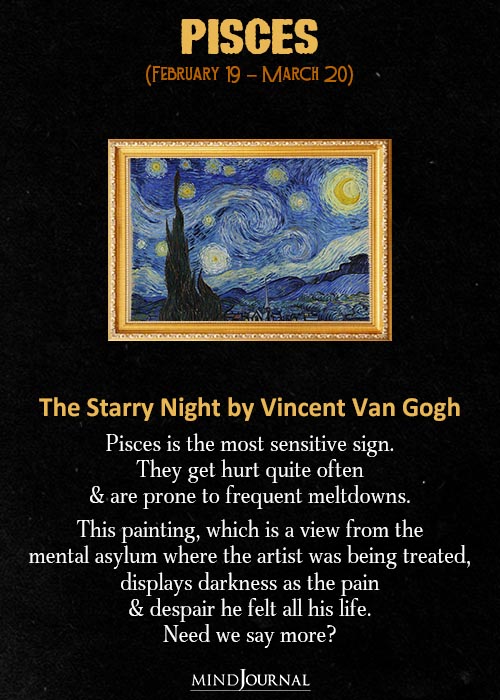 Pisces The Starry Night by Vincent Van Gogh