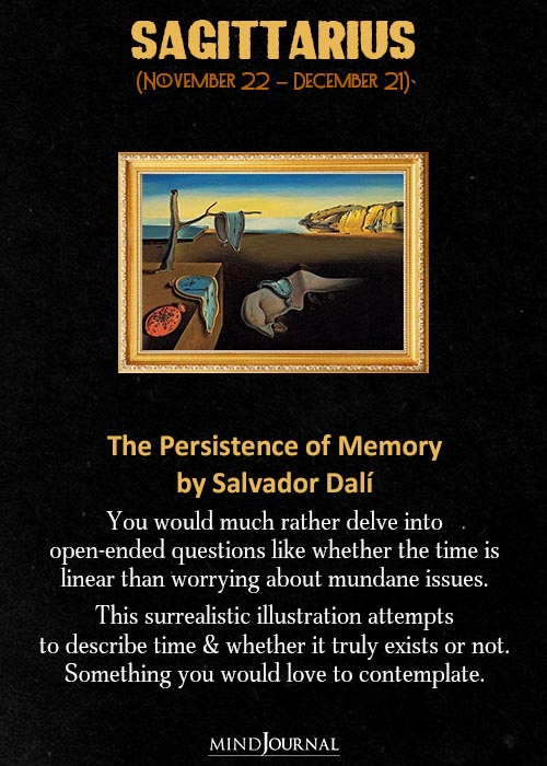 Sagittarius The Persistence of Memory by Salvador Dalí