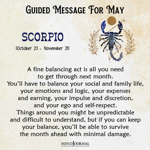 Scorpio A fine balancing act is all you need