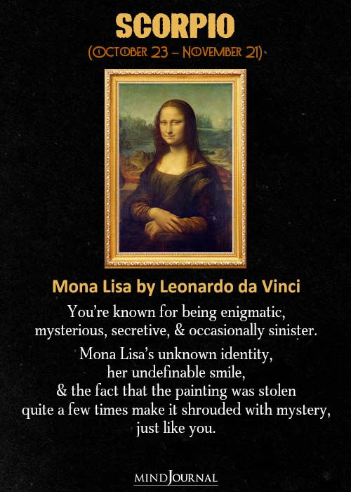 Scorpio Mona Lisa by Leonardo da Vinci