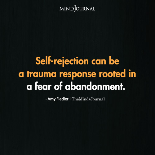 Self Rejection Can Be A Trauma Response