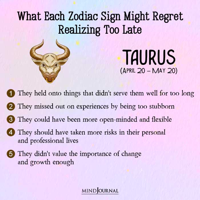 Taurus They held onto things