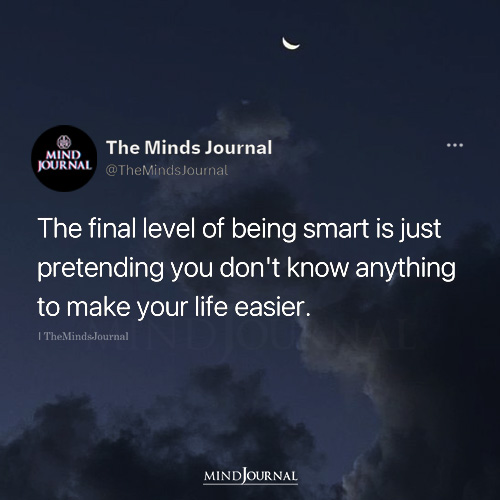 The Final Level Of Being Smart