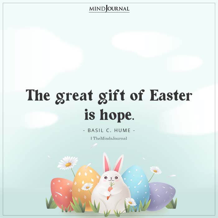 The great gift of Easter is hope