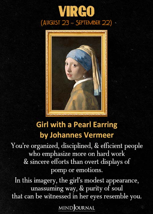 Virgo Girl with a Pearl Earring by Johannes Vermeer