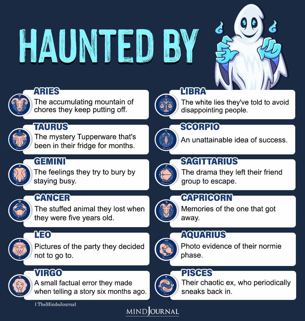 What Each Zodiac Sign Is Haunted By