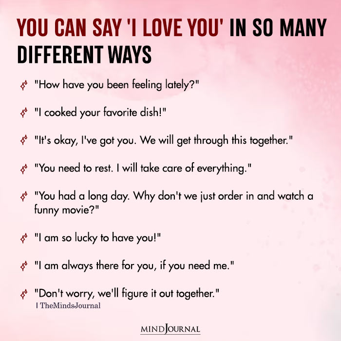 You Can Say ‘I Love You’ In So Many Different Ways