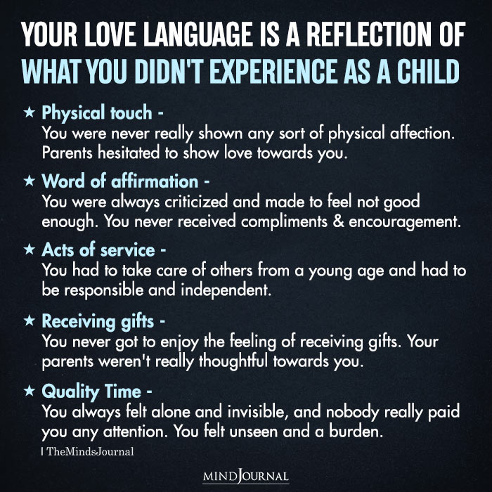 Your Love Language Is A Reflection