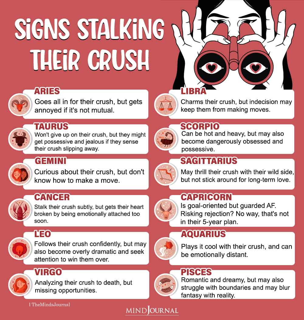 Zodiac Signs Stalking Their Crush