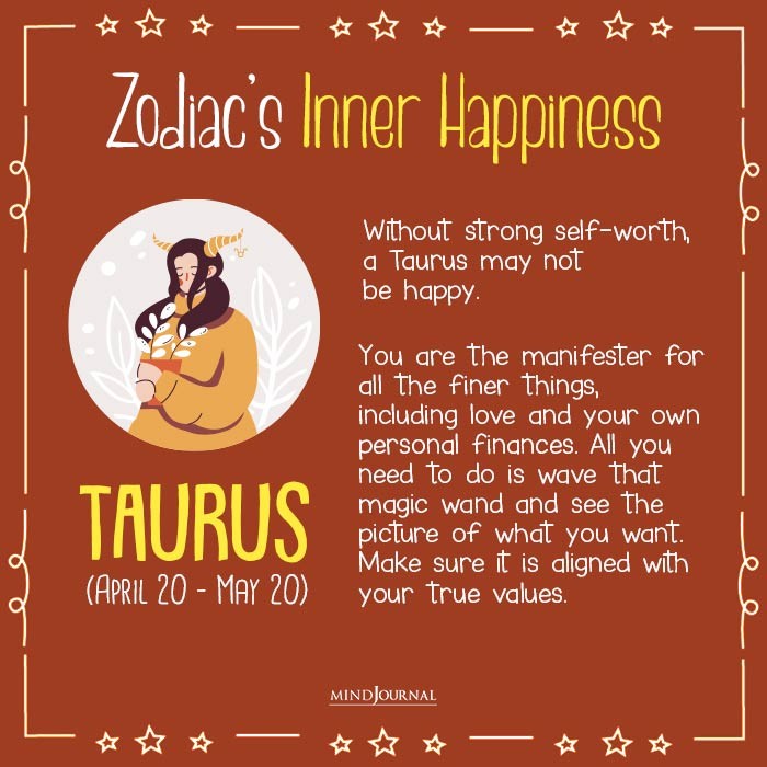 inner happiness taurus
