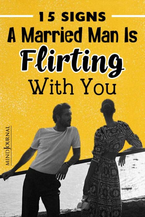signs a married man is flirting