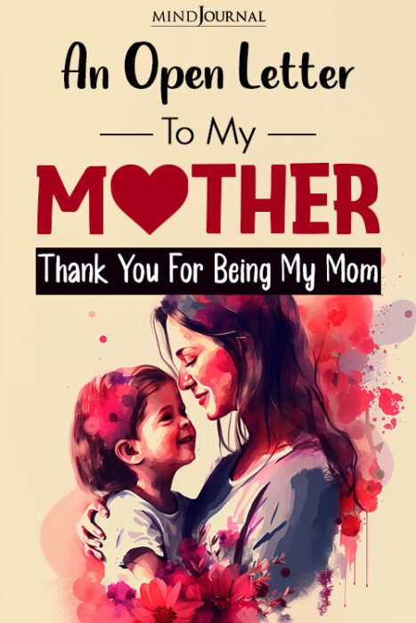 thank you for being my mom
