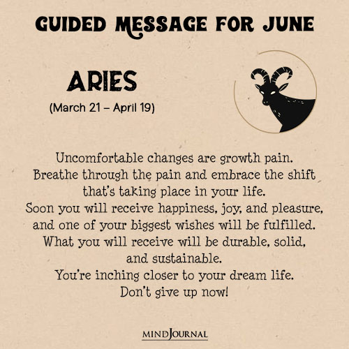 Aries Uncomfortable changes are growth pain