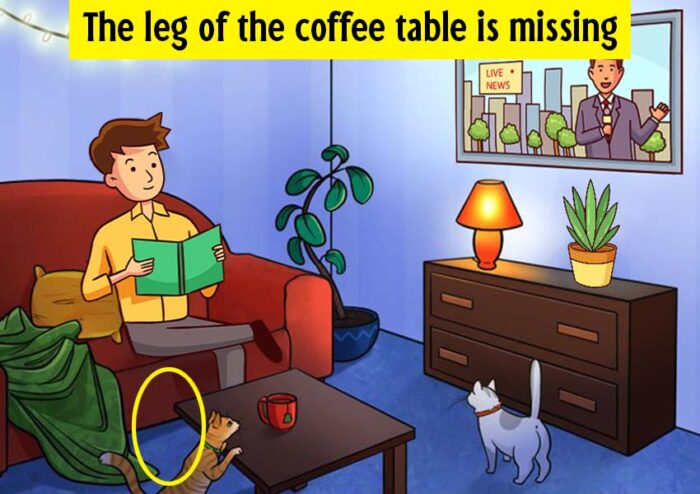 Can You Spot The Mistake Quiz Identify Error In Living Room answer