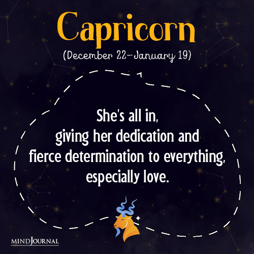 Capricorn Shes all in
