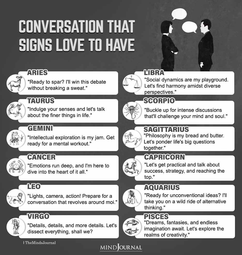 Conversation That Zodiac Signs Love To Have