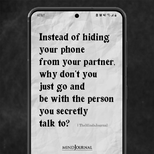 Instead Of Hiding Your Phone From Your Partner