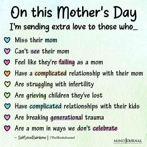 On This Mother's Day I'm Sending Extra Love