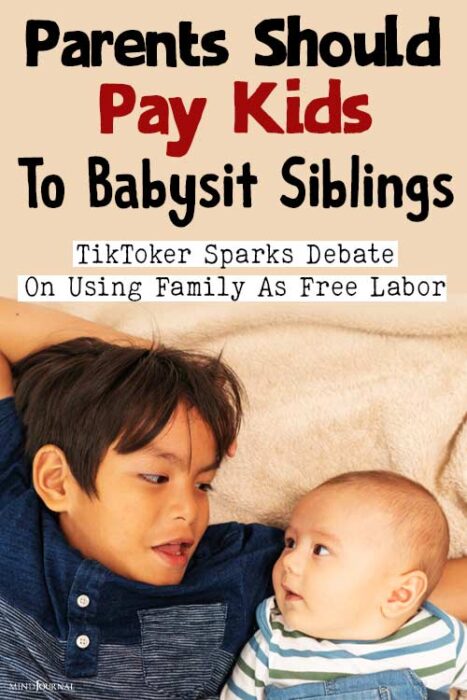 pay your kids to babysit their siblings

