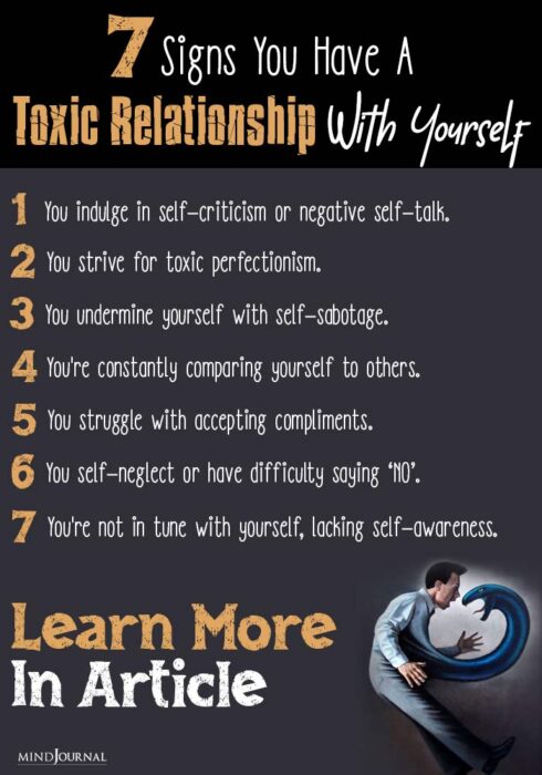 unhealthy relationship with yourself
