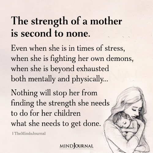 The Strength Of A Mother Is Inexplicable!