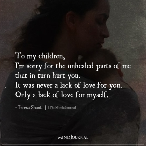 To My Children Im Sorry