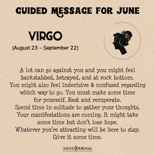 Virgo A lot can go against you