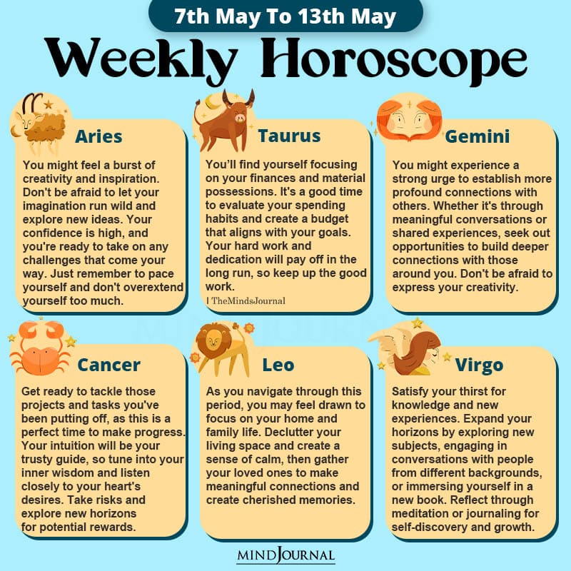 Weekly Horoscope For Each Zodiac Sign(7th May – 13th May)