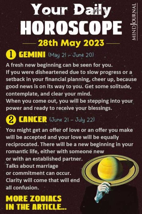 Your Daily Horoscope 28th May 2023 detail pin