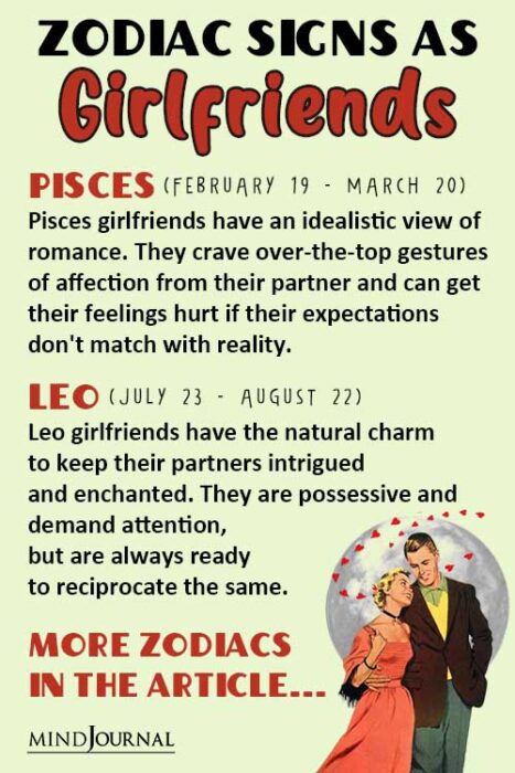 Zodiac Signs As Girlfriends detail pin