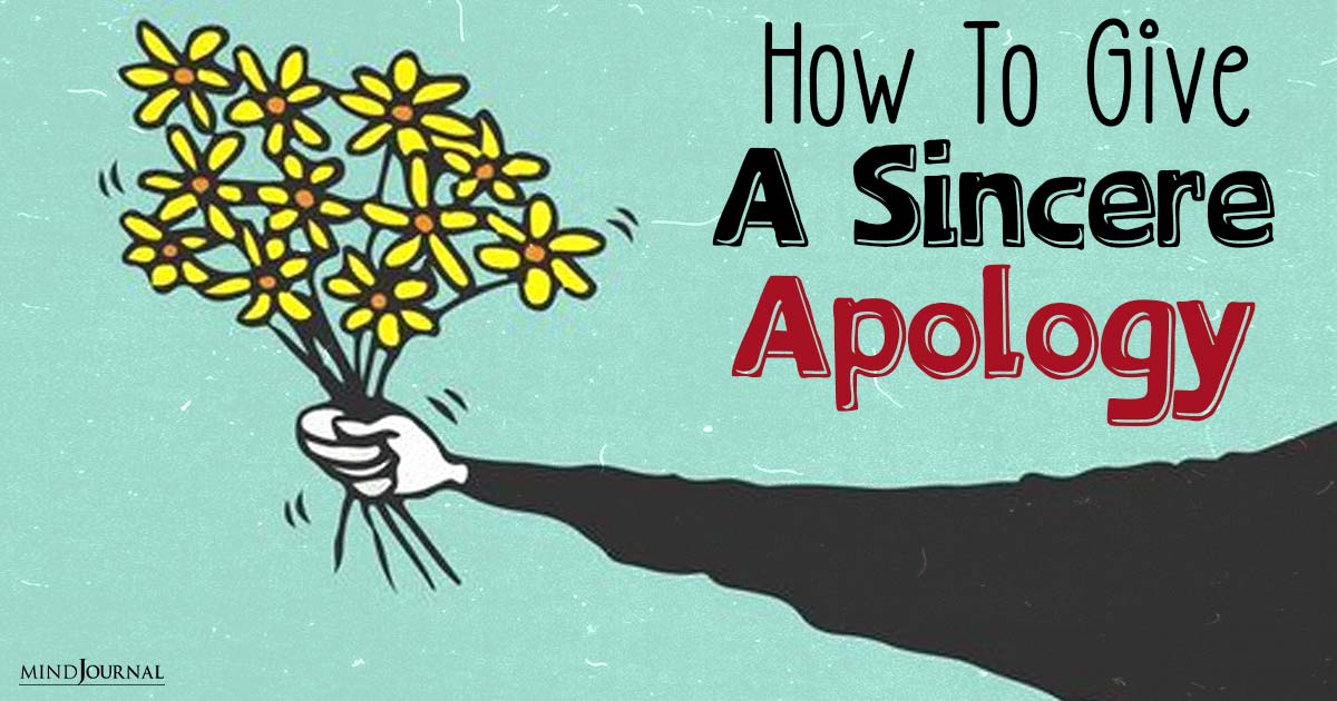 How To Give A Sincere Apology?