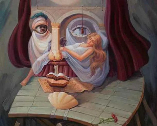 optical illusion personality test reveals the true you William Shakespeare or a woman lying