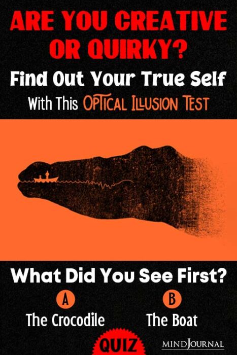 crocodile or boat optical illusion
