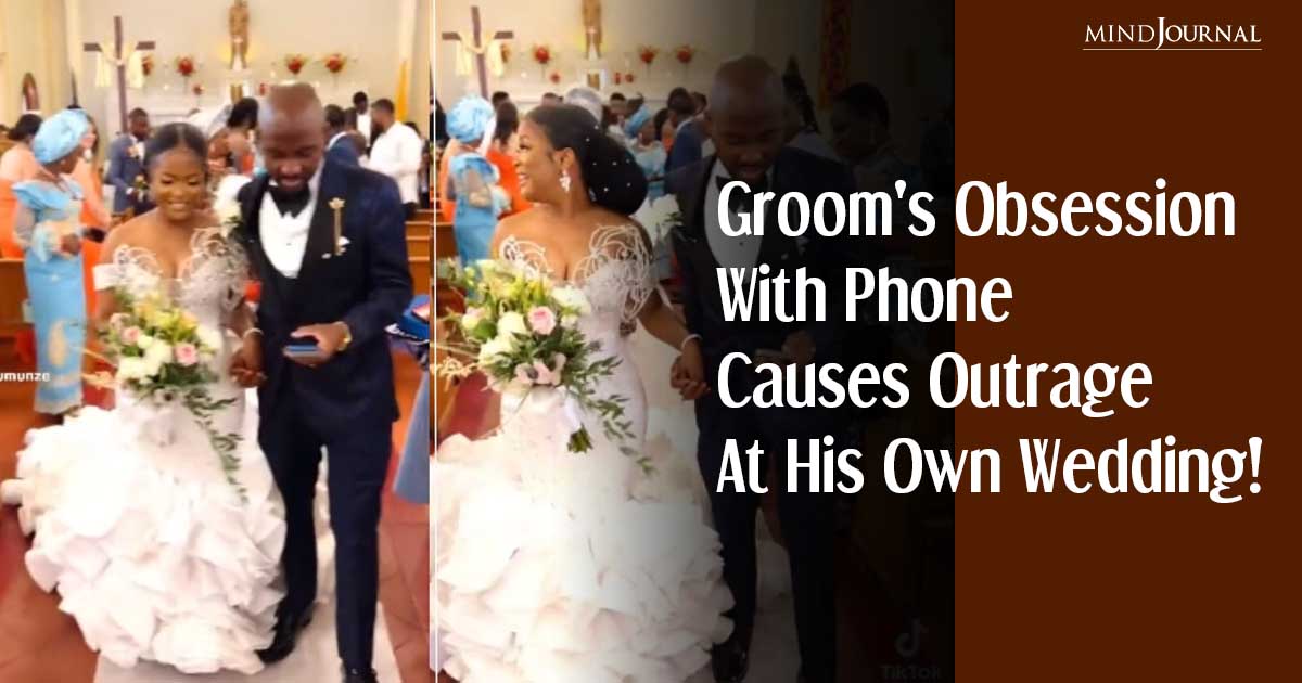 Distracted Groom Sparks Wedding Controversy: Phone Addiction