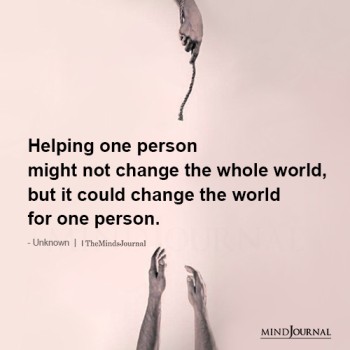 Helping One Person Not Change