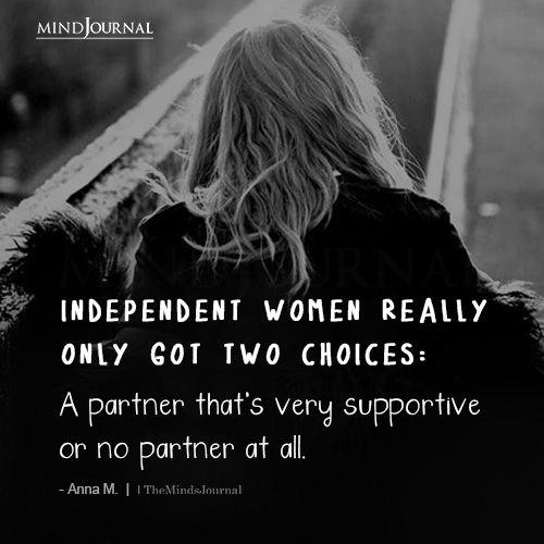 Independent Women Really Only Got Two Choices