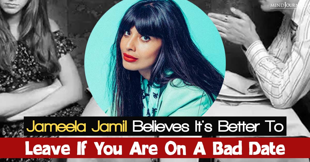 Jameela Jamil Urging You To Leave If You Are On A Bad Date