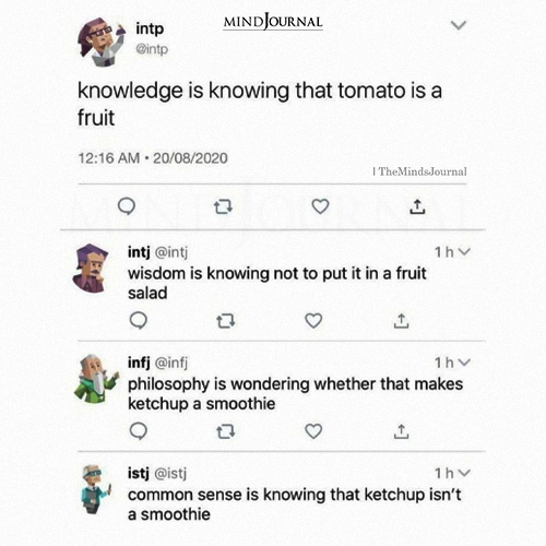 Knowledge Is Knowing That Tomato Is A Fruit