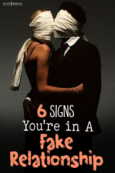 signs of a fake relationship