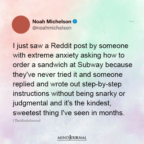 Someone With Extreme Anxiety Asking How To Order A Sandwich