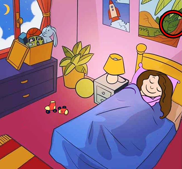 Spot A Frog In The Bedroom answer
