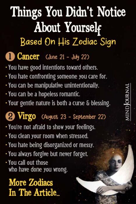 Things You Didnt Notice About Yourself Based on Your Zodiac Sign detail pin