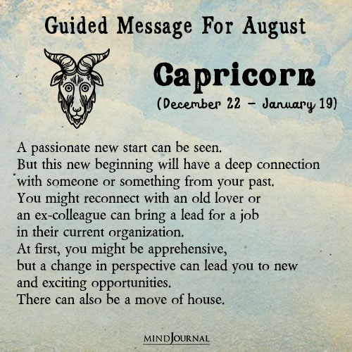 Capricorn A passionate new start