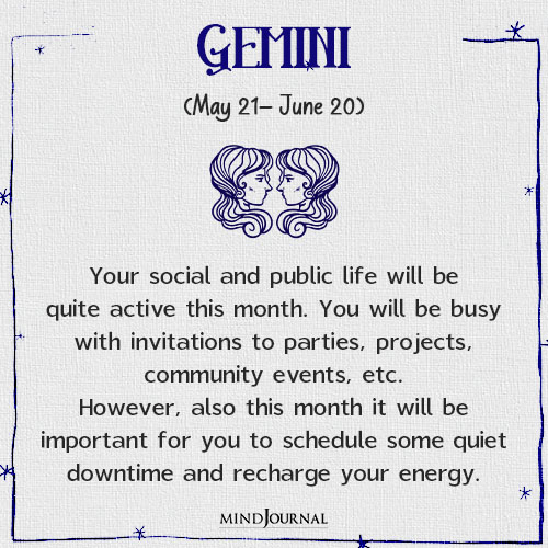 Gemini Your social and public life