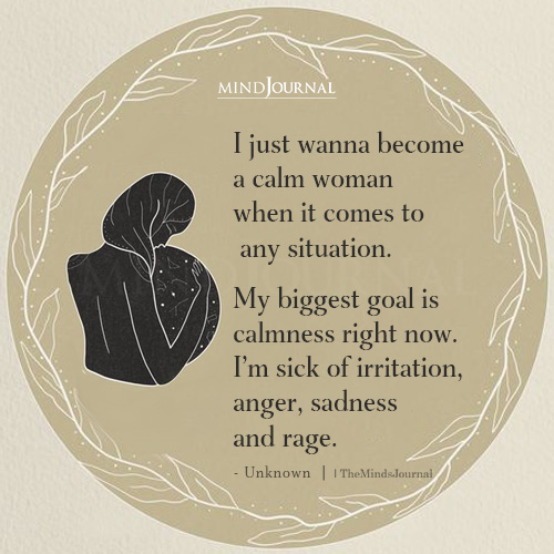 I Just Wanna Become A Calm Woman