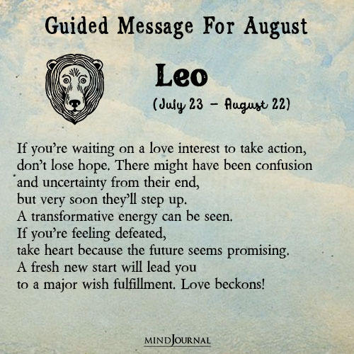 Leo If youre waiting on a love