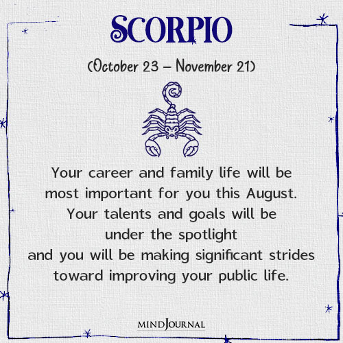 Scorpio Your career and family life