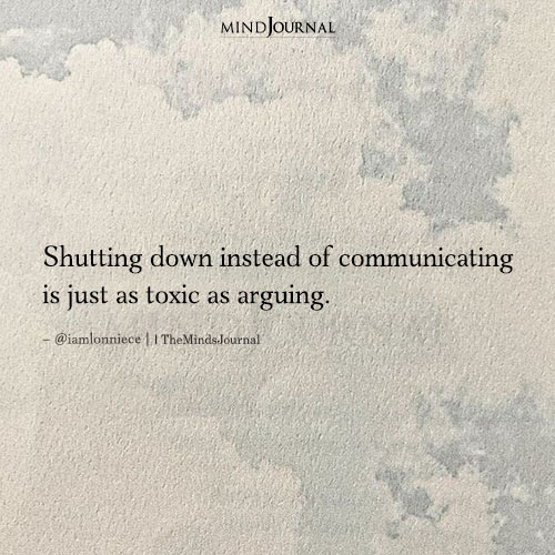 Shutting Down Instead Of Communicating