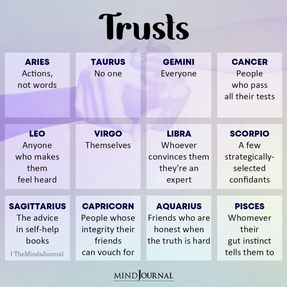trust zodiac sign